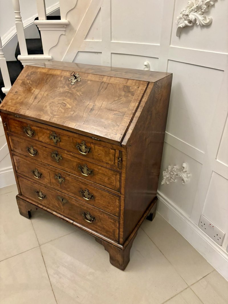 Superb Early 18th Century Quality Antique George I Walnut Bureau